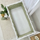 Protectie laterata patut bebe din 4 piese olive (7)